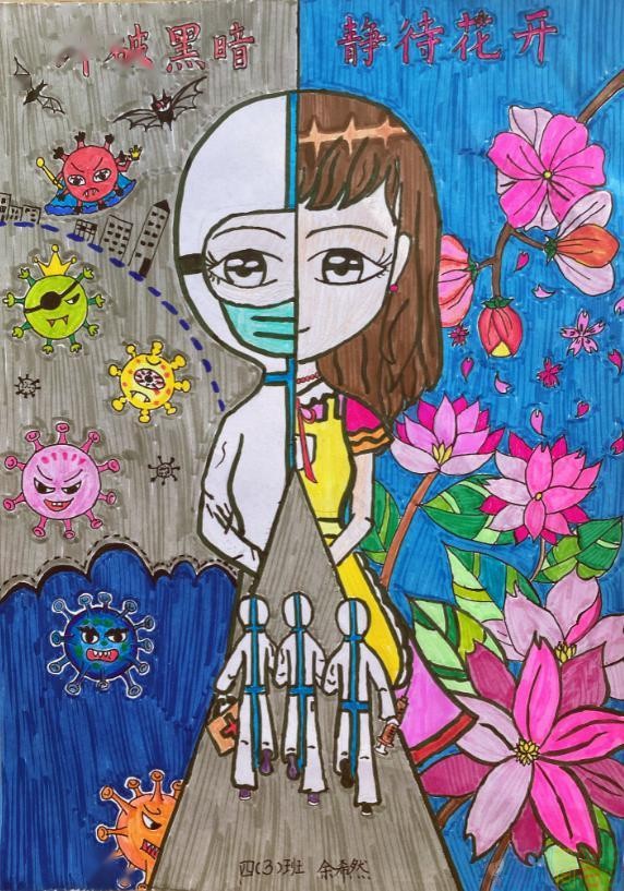 抗击新冠肺炎疫情儿童画获奖作品
