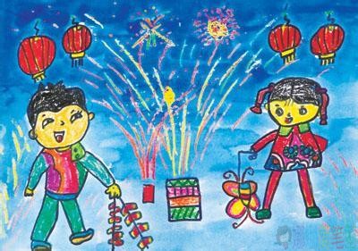 2021过年儿童画图片