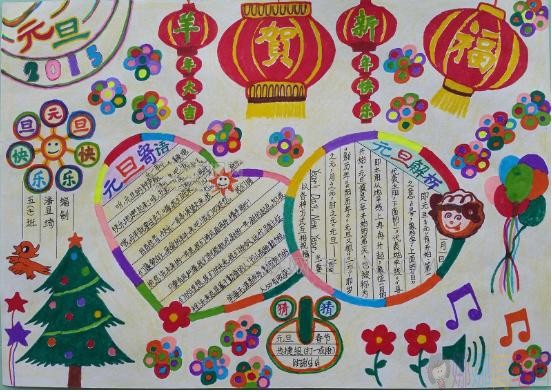 关于2021新年手抄报图片
