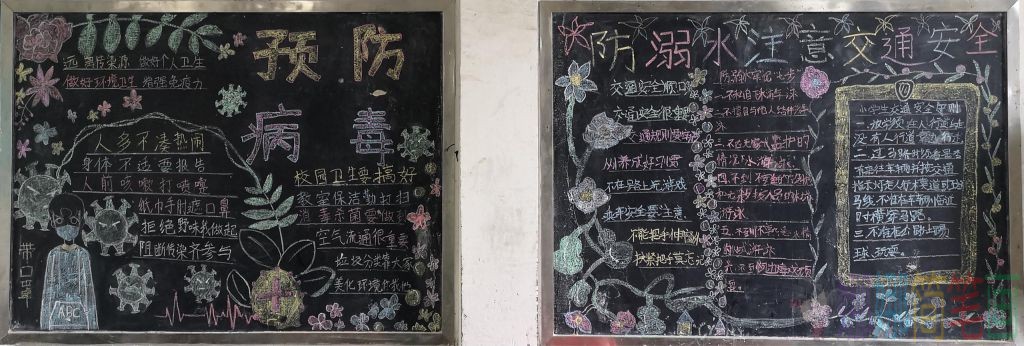 预防新冠肺炎疫情黑板报图片