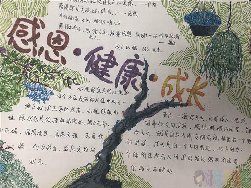 中小学生心理健康主题手抄报