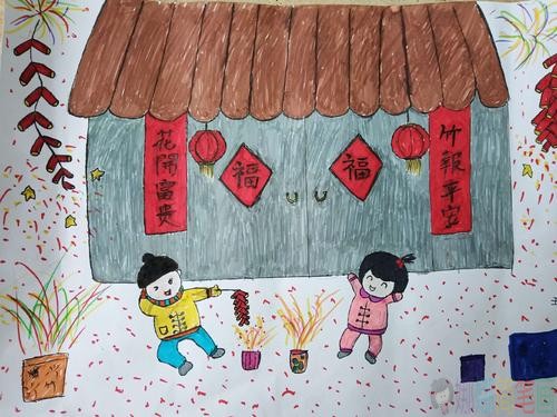 有年味的画,关于新年主题的画