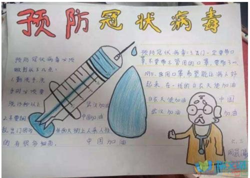 众志成城抗击新冠肺炎疫情手抄报