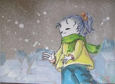 冰雪冬季少儿绘画图片作品