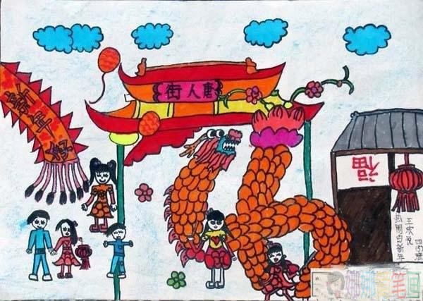 以年味为主题的绘画