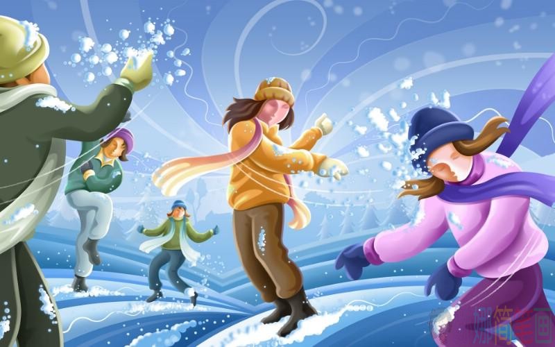冰雪青春电脑绘画
