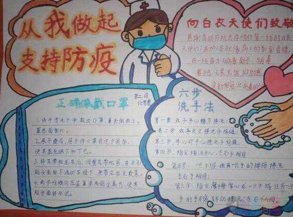 抗击疫情河北加油手抄报,支持疫情防控手抄报