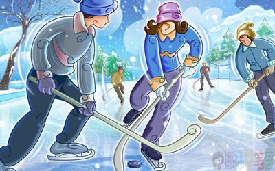 冰雪青春电脑绘画